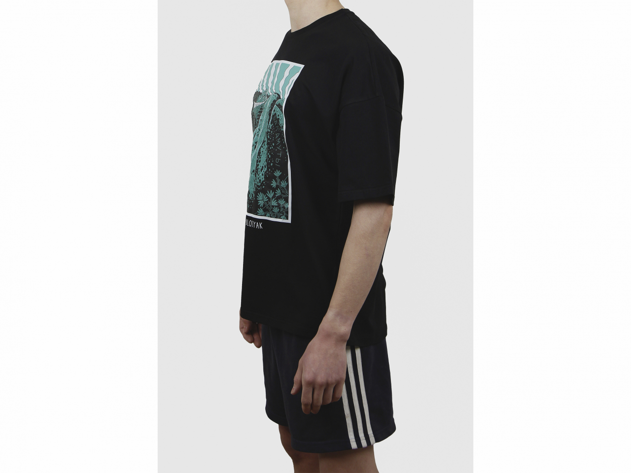 Футболка Aztec x Blosyak oversize, черная